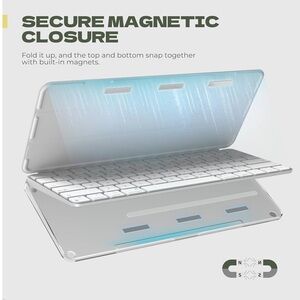 White Leather Keyboard Case for Apple MAGIC Keyboard with TOUCH ID 2024-2021